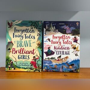 Forgotten Fairy Tales of Brave & Brilliant Girls AND Kindness & Courage Lot Of 2